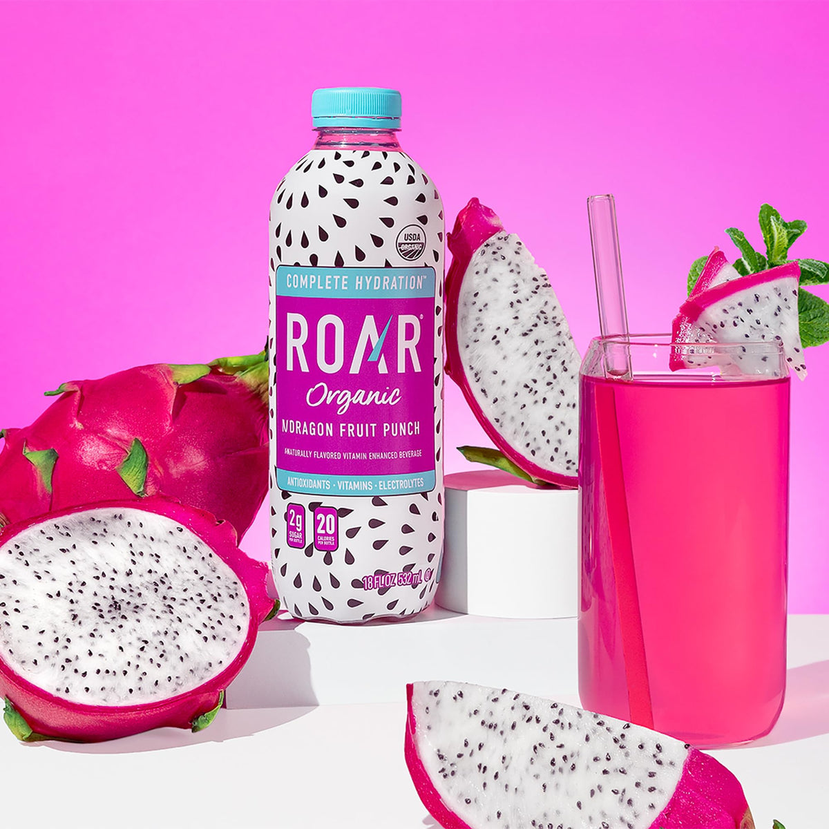 ROAR Complete Hydration Organic ingredients include coconut water and sea salt