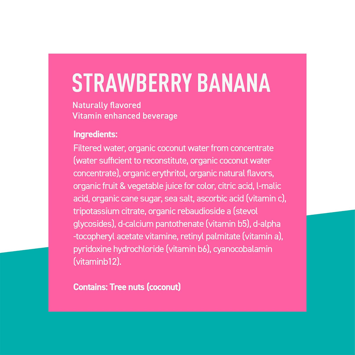 ROAR Complete Hydration packaging box communicates organic, non-GMO, and strawberry banana profile