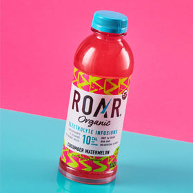 Chilled cucumber watermelon Roar drink looks vibrant and inviting