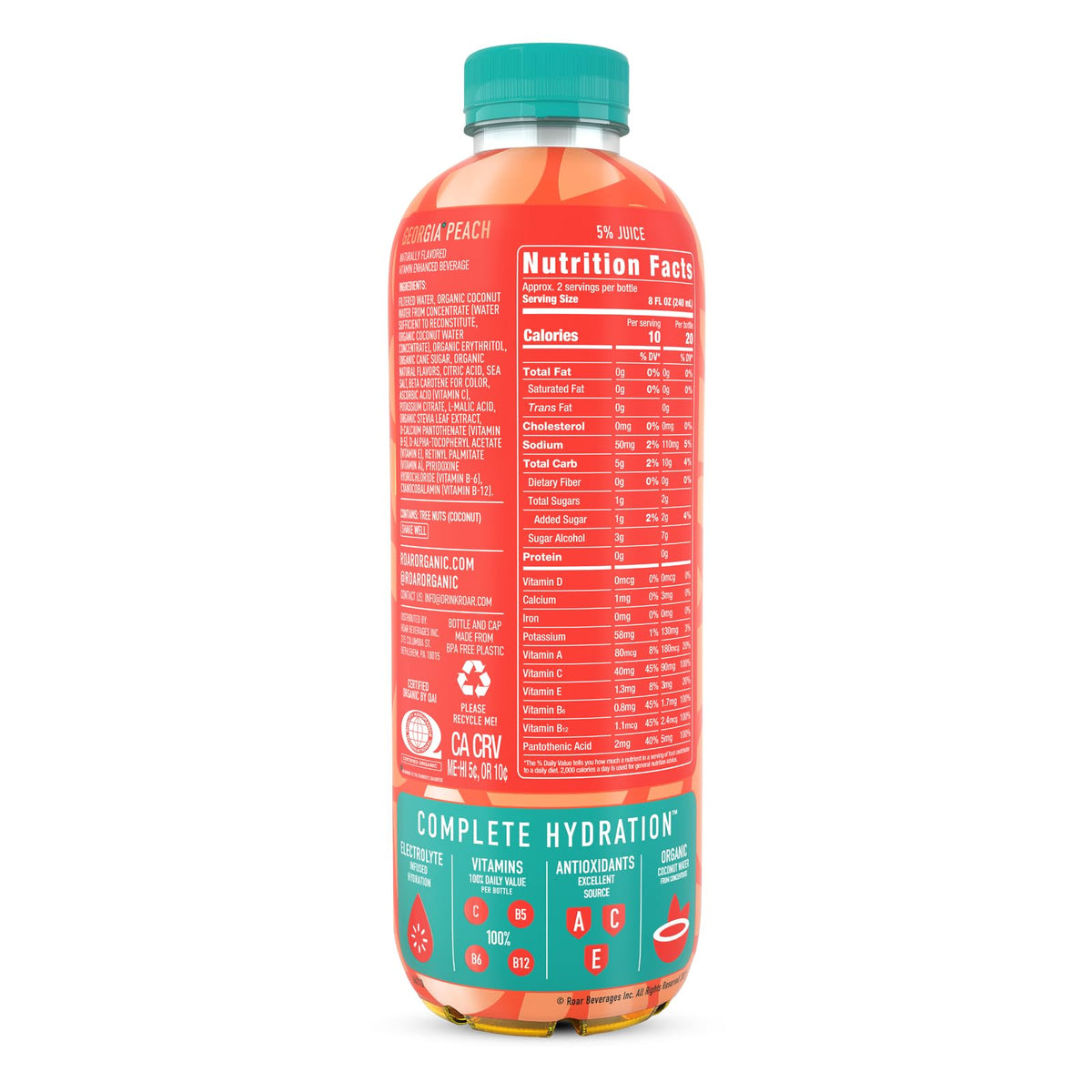 ROAR Complete Hydration Variety Pack front shot highlights four bold flavors.