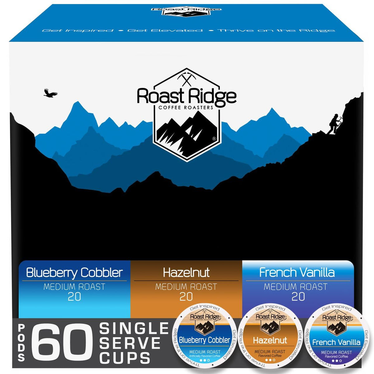 Roast Ridge Blueberry Cobbler pod for Keurig with fruity aroma.