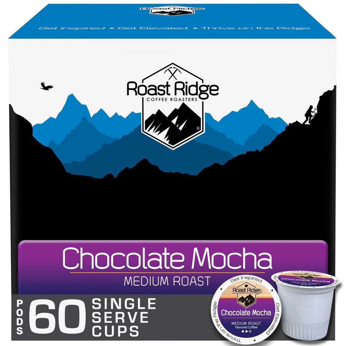 Roast Ridge chocolate mocha pod for a rich at-home coffee experience
