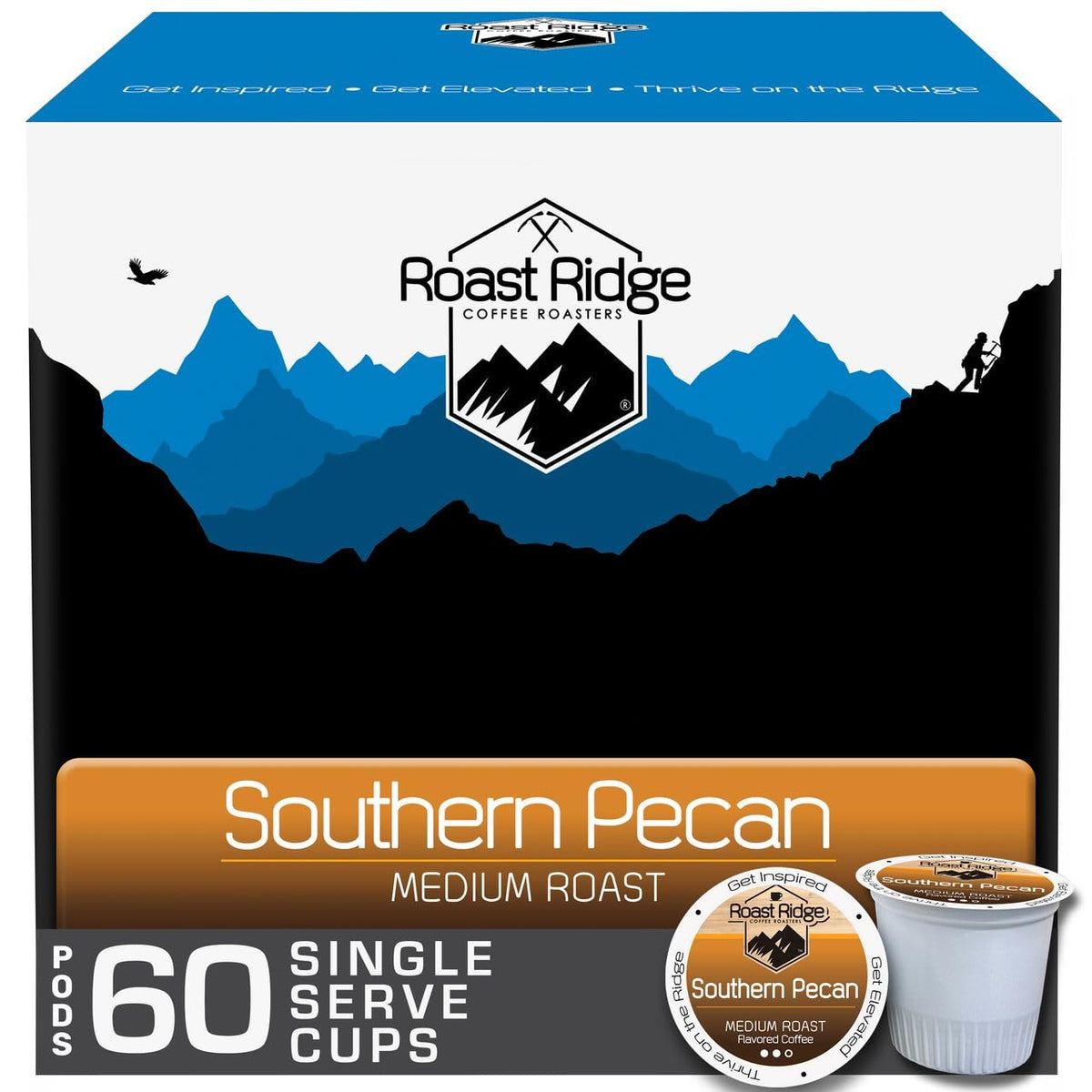 Roast Ridge Southern Pecan pod offers nutty aroma and balanced infusion.