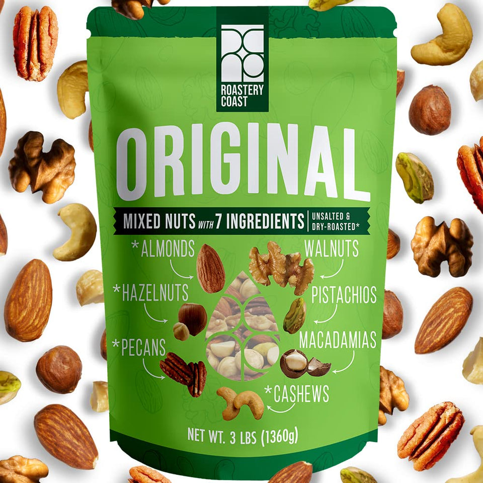 Roastery Coast Daily Nuts Mix bulk bag ready for on-the-go snacking.