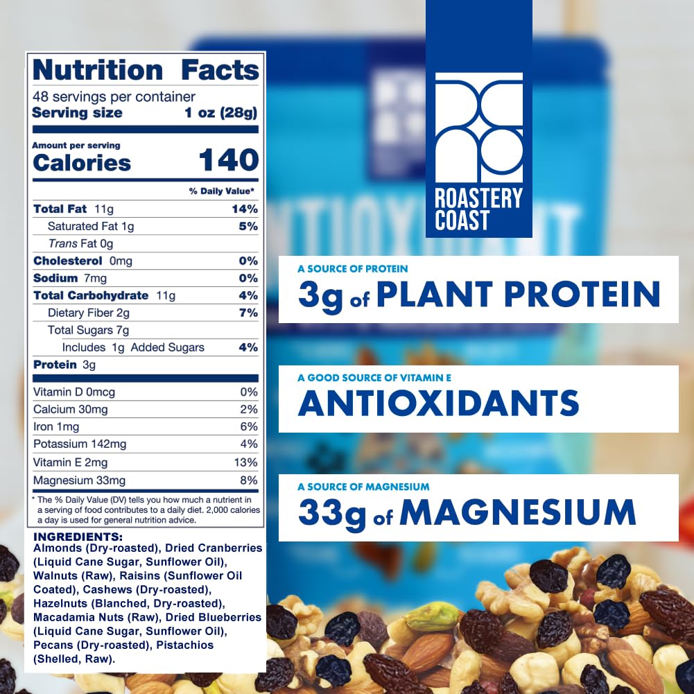 Roastery Coast dried cranberries raisins blueberries closeup for natural sweetness.