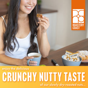 Roastery Coast Just Cashews Unsalted, whole cashews with natural flavor