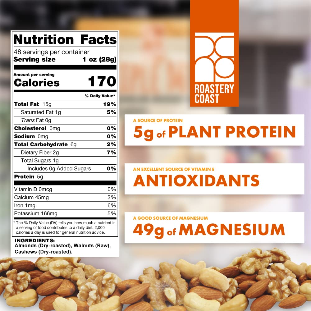 Roastery Coast kosher-non-gmo-gluten-free-nuts emphasize clean ingredients for inclusive snacking.