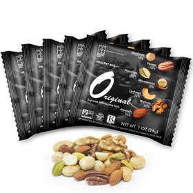 Roastery Coast mixed nuts variety pack front view for on-the-go snacking.