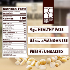 Roastery Coast snack nuts unsalted, versatile for on-the-go energizing bites