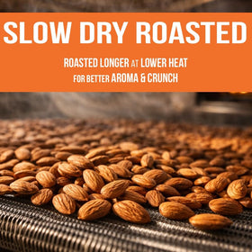 Roastery Coast steam pasteurized almonds preserved for pure freshness and taste