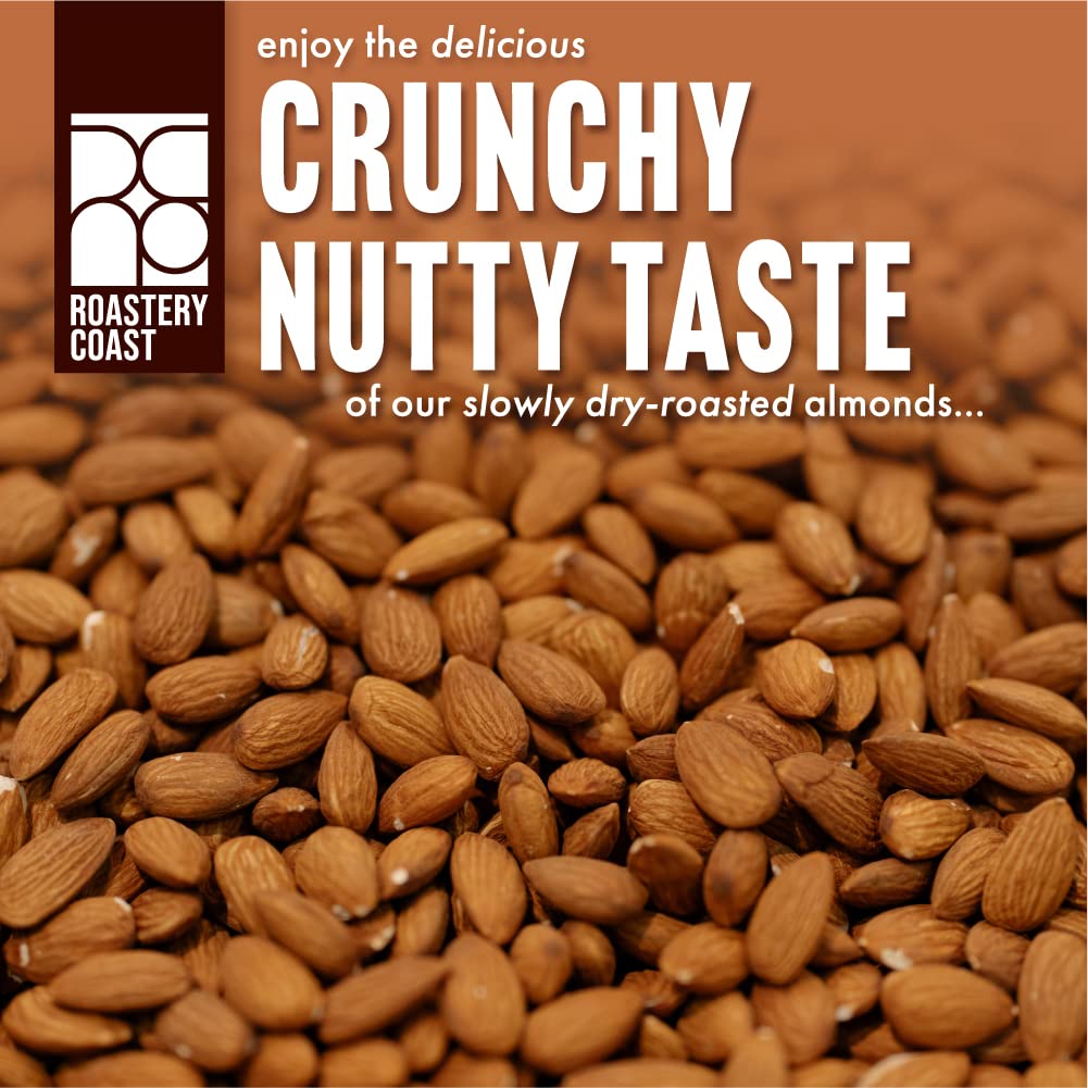 Roastery Coast steam pasteurized nuts seal indicates safe, chemical-free processing