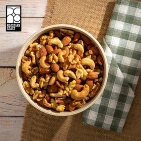Roastery Coast unsalted-nuts provide pure nut flavor suitable for seasoning at home.