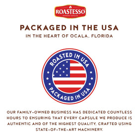 Roastesso french-vanilla-note capsule highlights inviting aroma for a comforting morning ritual.