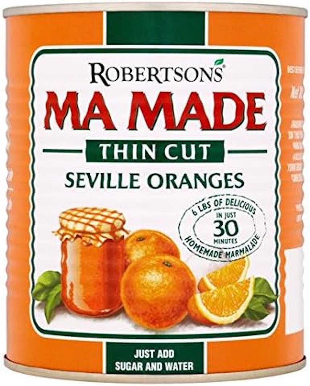 Robertson's Mamade Marmalade Thin Cut jar ready for a traditional English breakfast.