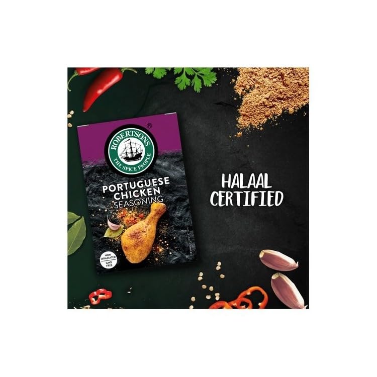 Robertsons Portuguese Chicken 75g seasoning pour ready to marinate wings and veggies.