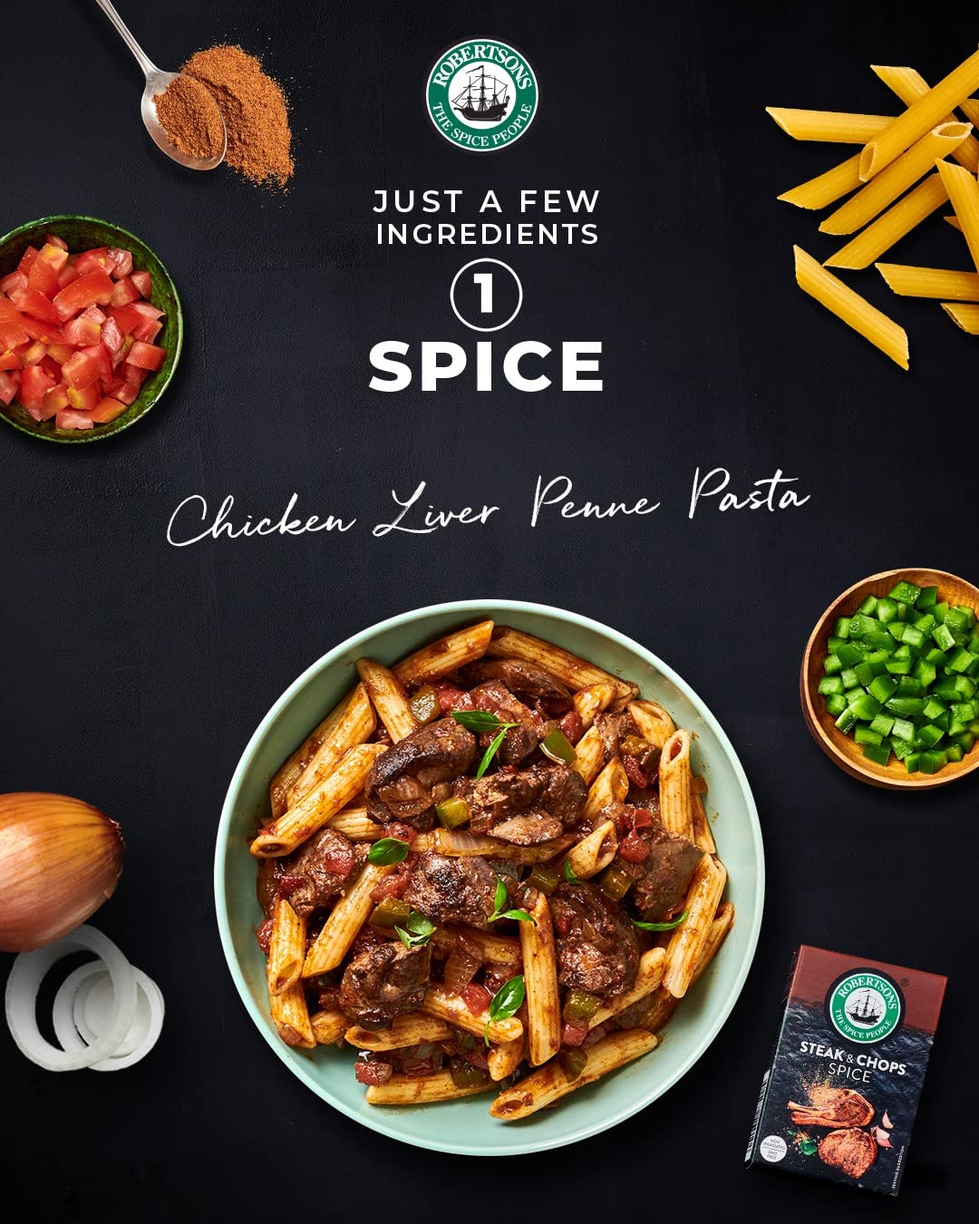 Robertsons Spice Meat Rub for braaing adds savory aroma and even flavor.