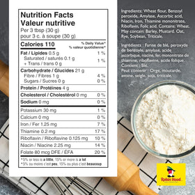 Robin Hood All-Purpose Flour pouring shot for quick breads and pancakes.