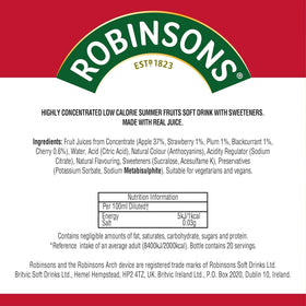 Store display featuring Robinsons Mini Summer Fruits packaging.
