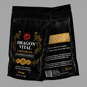 Robutop Dragon Vital Tea gift-ready packaging invitation.