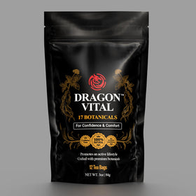 Robutop Dragon Vital Tea ingredients featuring ginseng and maca.