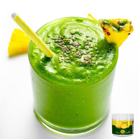 Robutop Sl-imessia powder poured into water for a refreshing beverage.