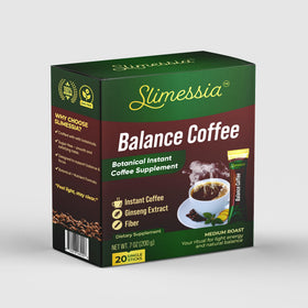 Robutop Slimessia Balance sachet front for quick, on-the-go coffee.