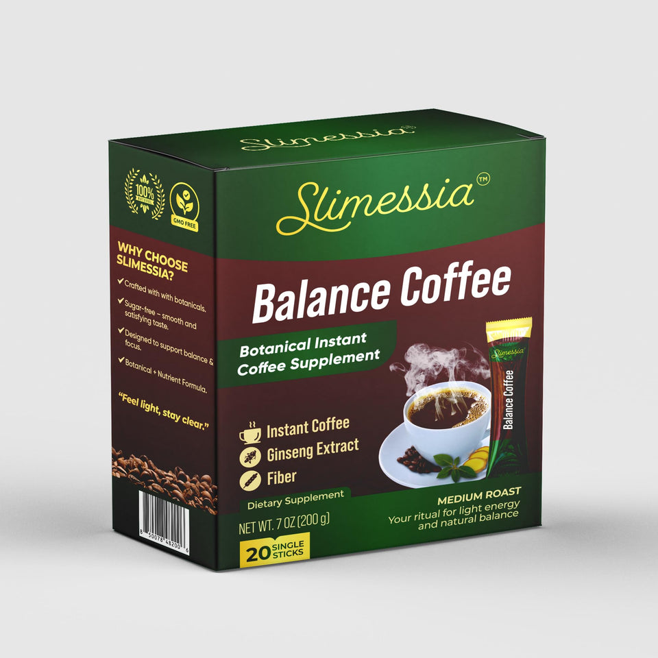 Robutop Slimessia Balance sachet front for quick, on-the-go coffee.
