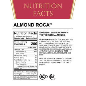 Roca brand canister with clear label ideal for gift giving.