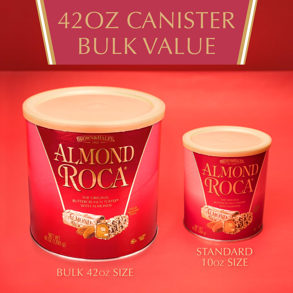 Roca individually wrapped toffee pieces ensure freshness and easy portion control.