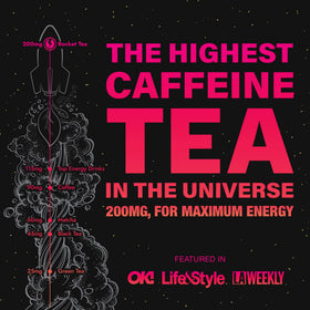Rocket Tea passion-fruit black tea bag steaming aroma enhances flavor during study sessions.