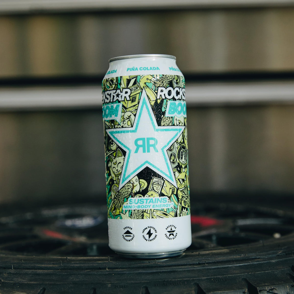 Rockstar on-the-go use during workouts or commuting