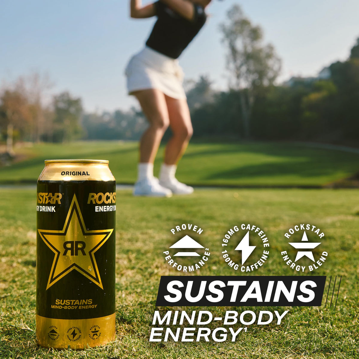 12-pack of Rockstar Original Energy ready for daily on-the-go energy needs.