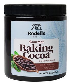 Rodelle Gourmet Baking Cocoa container 8oz for rich baking