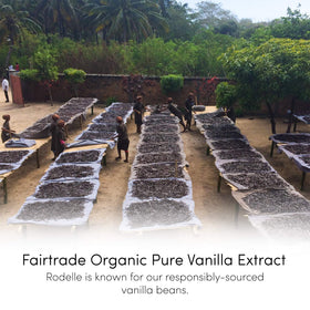 Rodelle farmers traceability label emphasizing transparent sourcing and fair pricing