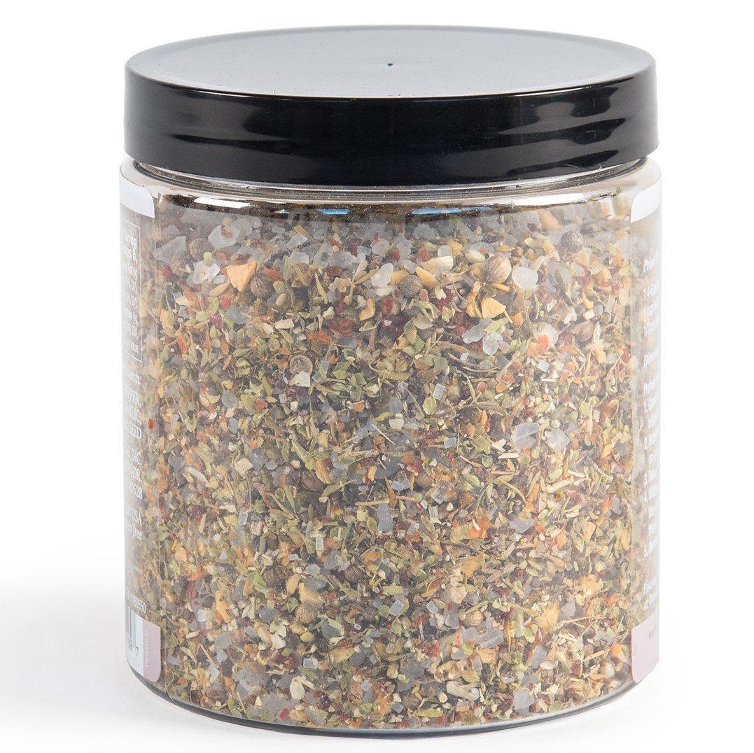 Rodelle Prime Rib Seasoning packaging label indicating gluten-free and kosher options