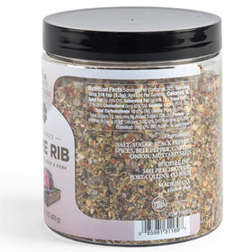 Rodelle Prime Rib Seasoning spice shaker on shelf enhances savory notes for roasts