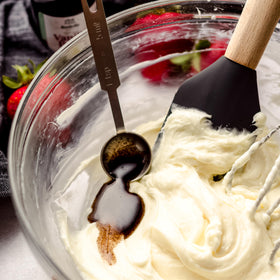 Rodelle vanilla paste kitchen scene highlighting gluten-free, USA-made quality