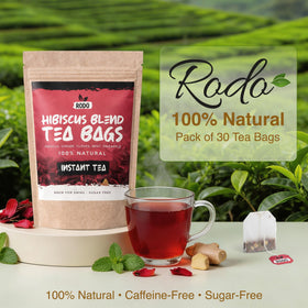 RodoZobo iced hibiscus tea with pineapple hints for refreshment