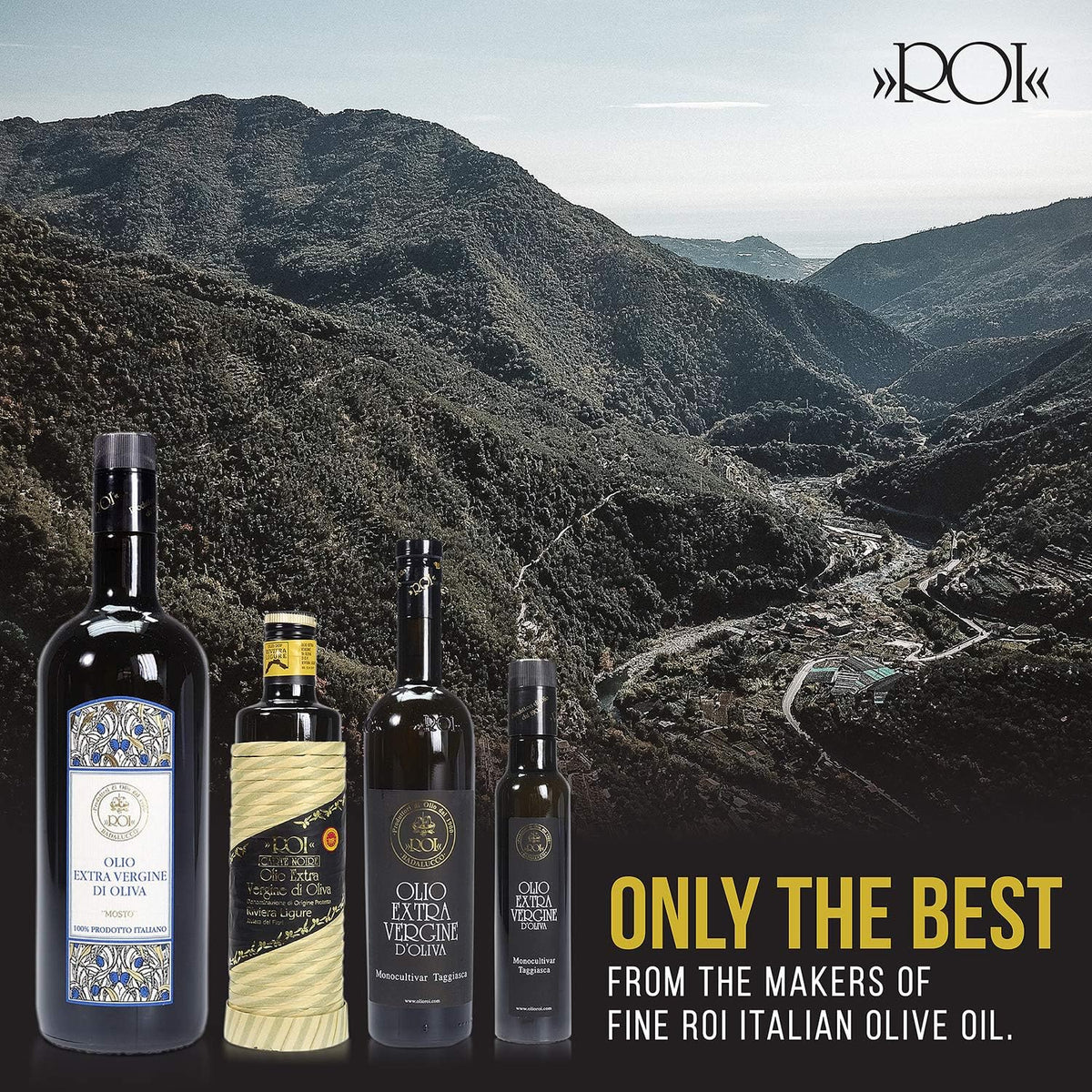 ROI Olive oil drizzle with bread, perfect for dipping and finishing.