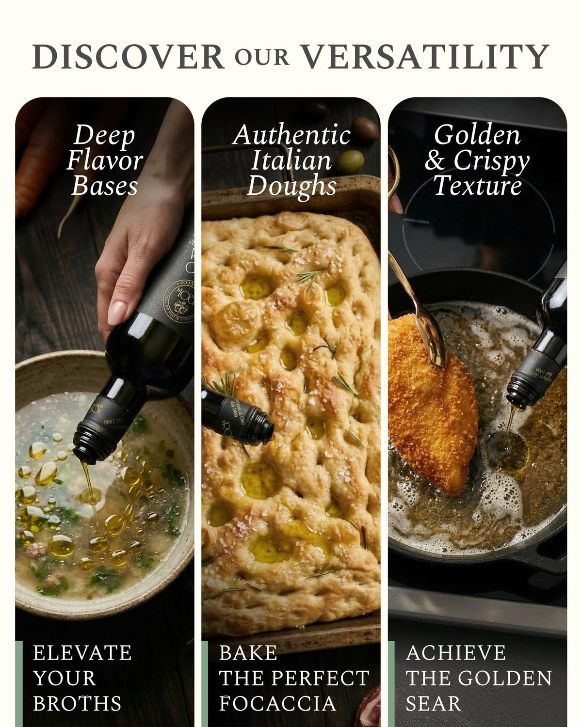 ROI olive oil storage on a shelf highlights proper cooling and freshness.