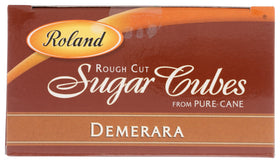 Roland Foods Demerara cubes displayed in a bowl for bar service
