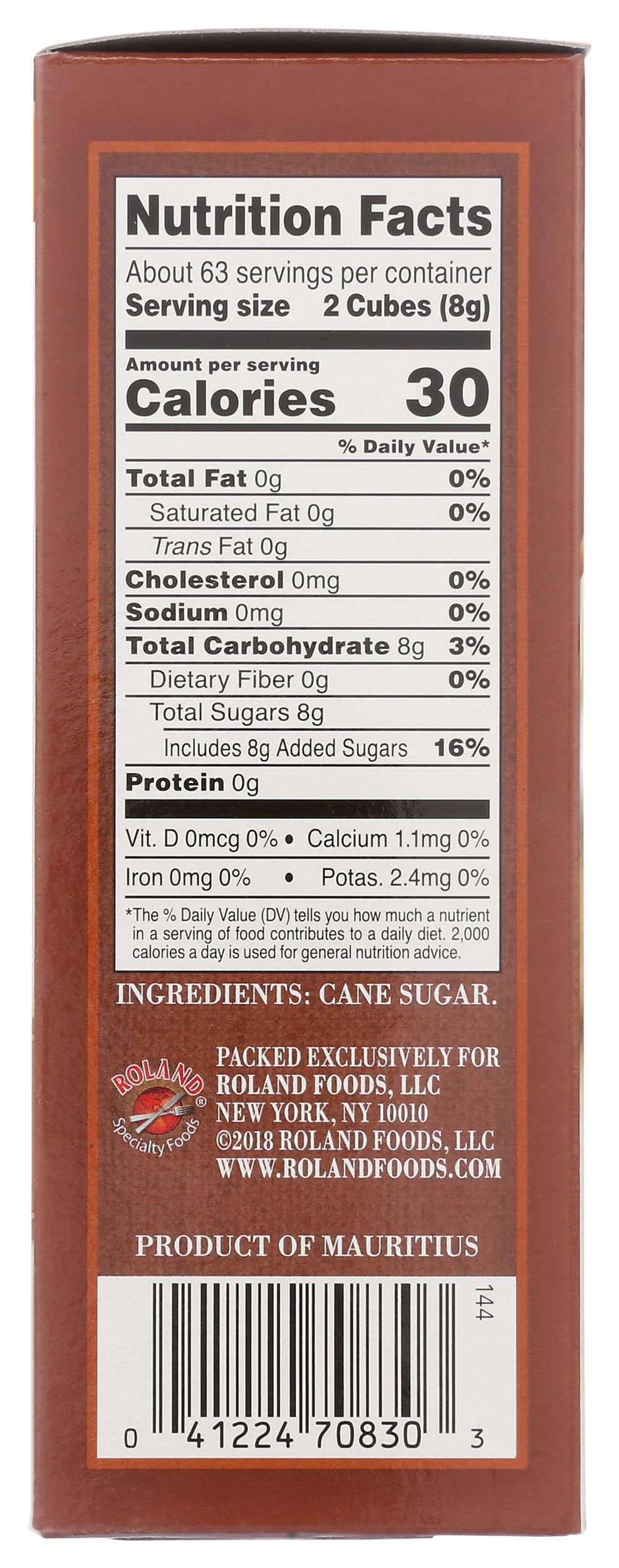 Roland Foods Demerara sugar originates from Mauritius, highlighting heritage
