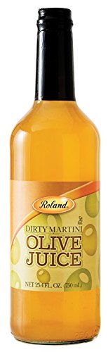 Roland Dirty Martini Olive Juice bottle ideal for cocktails and savory recipes