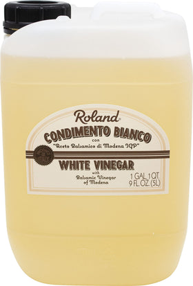 Roland Foods Condimento Bianco bottle pour for precise plate decoration.