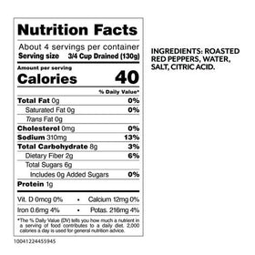 Roland Foods pepper strips on a salad, adding bright flavor and smoke notes.