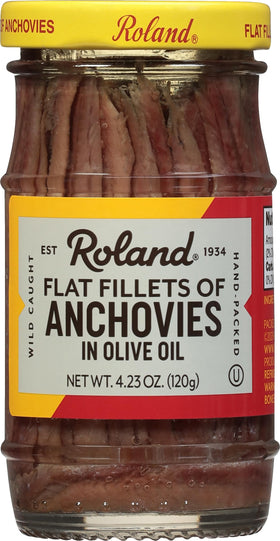 Roland Foods flat fillets in olive oil add savory umami to sauces.