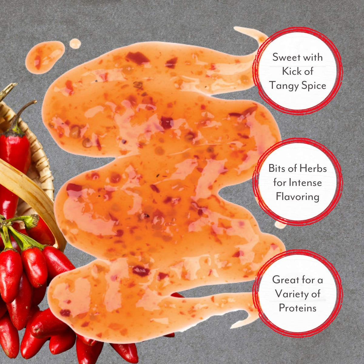 Roland Foods Fusion Sweet Chili Sauce as a dressing for a fresh salad