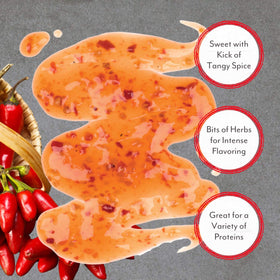 Roland Foods Fusion Sweet Chili Sauce as a dressing for a fresh salad