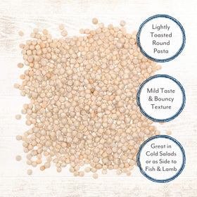Roland Foods Israeli Couscous in a cold salad setup offering texture