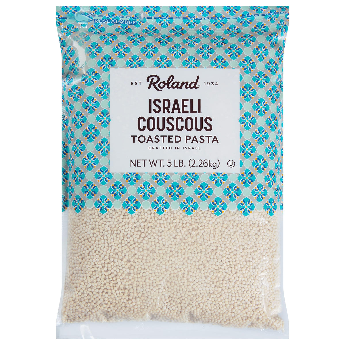 Roland Foods Israeli Couscous toasted pasta in a 5 lb bag, versatile meals